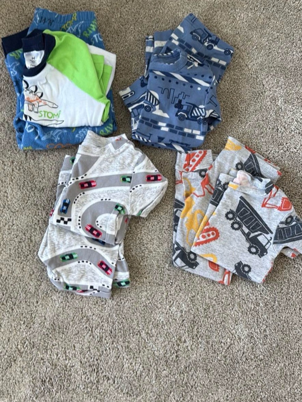 Kids Pajama Set - Multi Color Toddler Sleepwear